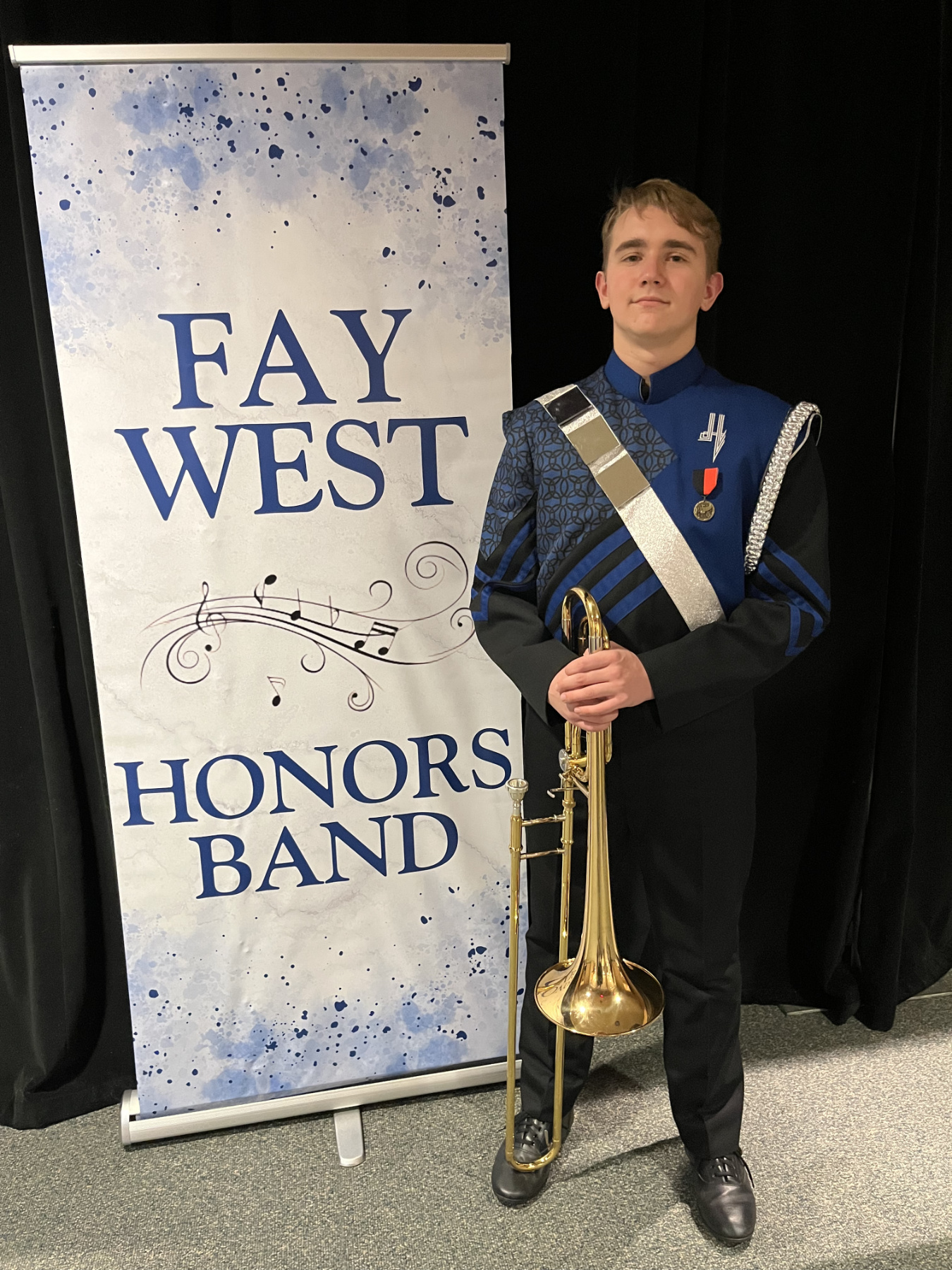 Eli participated in the Fay West Honors band.