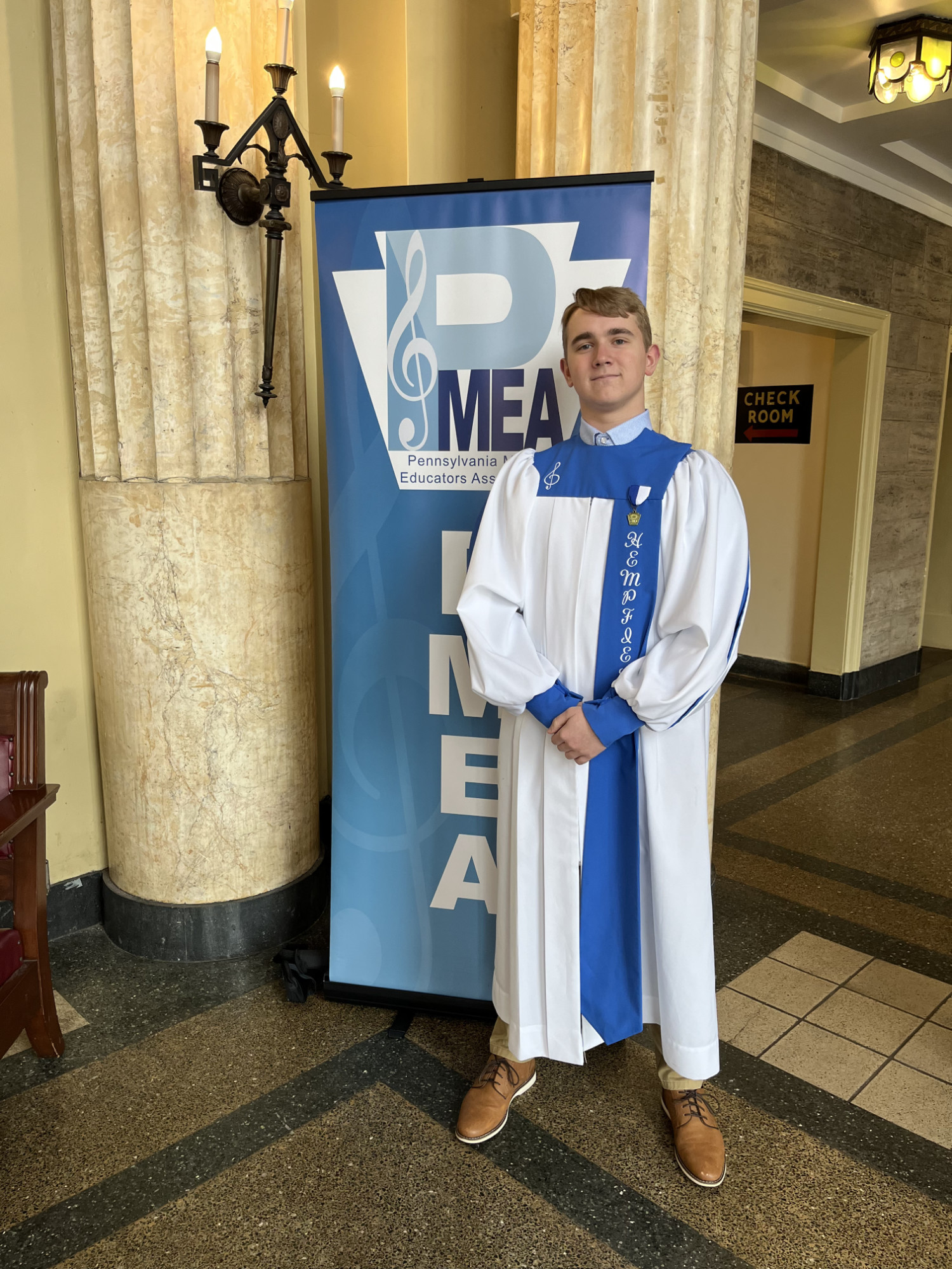 Eli at region choir 2026